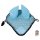 Fliegenohren Ohrenhaube Florenz aquamarin/dunkelblau