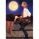 Grußkarte Cowgirl Moon