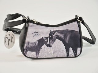 Minihandtasche Retro Pferd - Stute mit Fohlen