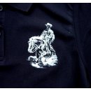 Poloshirt Lady-Fit Westernreiter, beidseitig bedruckt! Größe S/M
