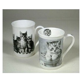 Tasse Kaffeebecher Retro Katze einzelne Katze