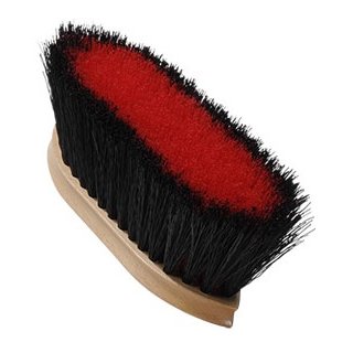 Glanzbürste Leistner Superbrush klein zweifarbig schwarz/rot
